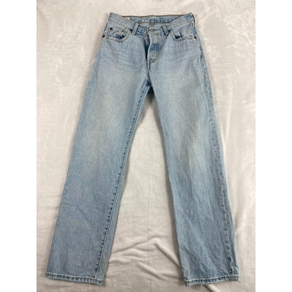 Levi's Premium 501 Jeans Women Sz 25x30 (actual 26x29) Light Wash Button Fly